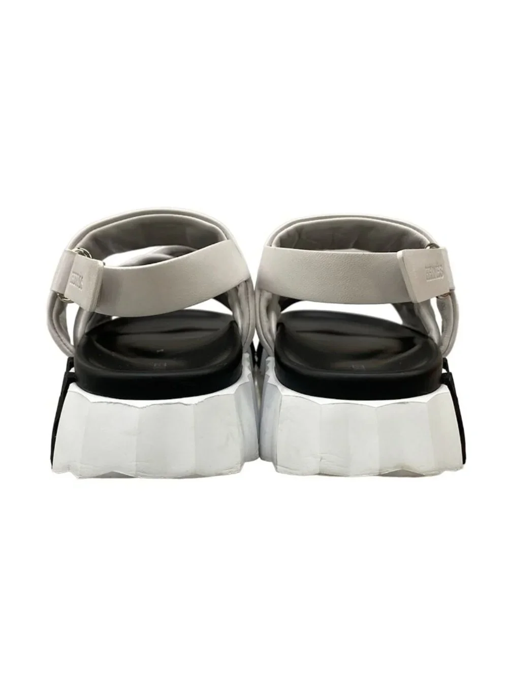 Hermes Sandals Electric White Leather